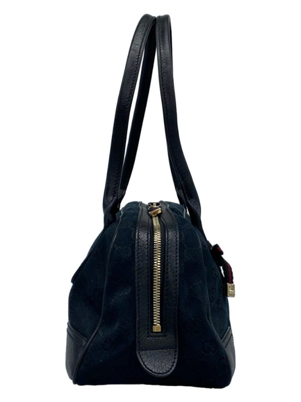 GUCCI Princey, GG pattern 161720 Navy Black Leather - Shoulder Bag - Picture 4 of 15